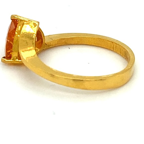 Mandarin Spessartine 1.75ct Solid 22K Gold Ring - Picture 5 of 6